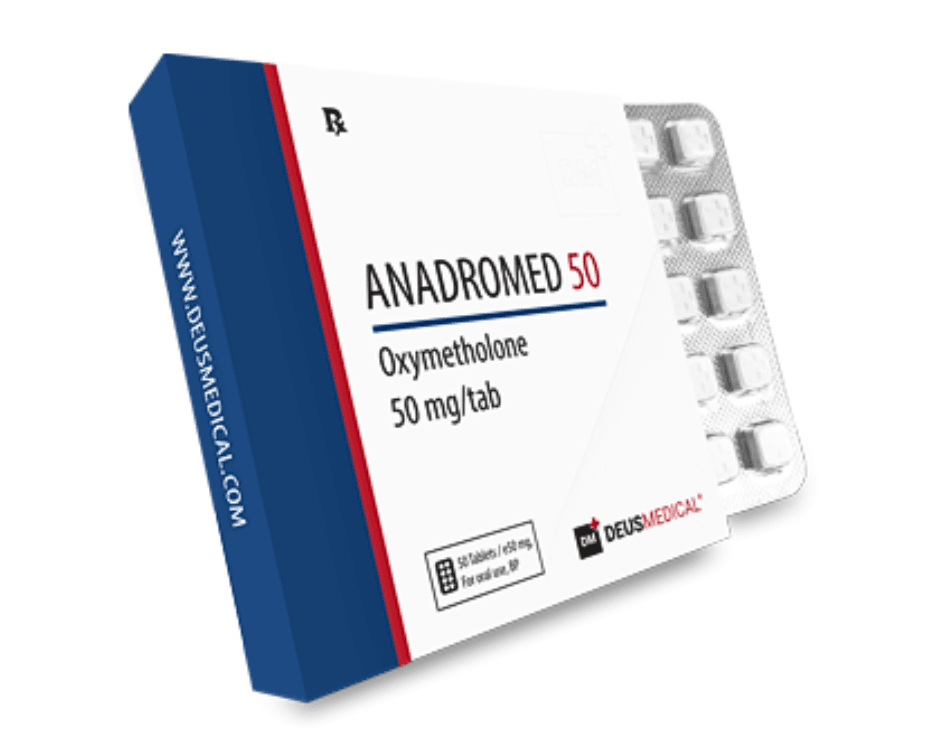 Deus Medical ANADROMED 50mg (Oxymetholone) 50 tabs