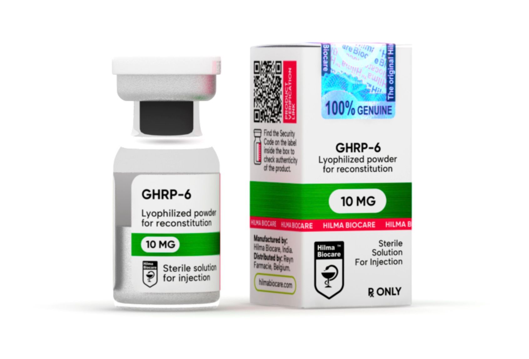 Hilma Biocare GHRP-6 (10 mg vial)