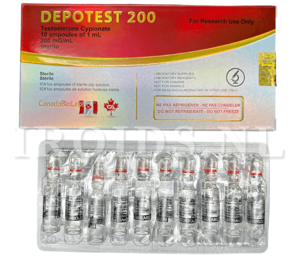 Canada Peptides Depotest (Testosterone Cypionate) 1ml x 10 amps (200mg)