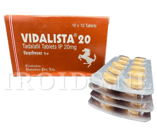 Vidalista Tadalafil 20mg (10 tabs stripe) Centurion Laboratories