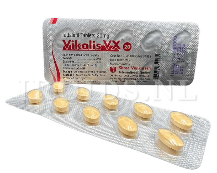 Vikalis VX Tadalafil 20mg (10 tabs stripe)